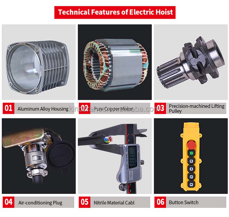 1 Ton Electric Hoist Features 1 Ton Electric Hoist Features